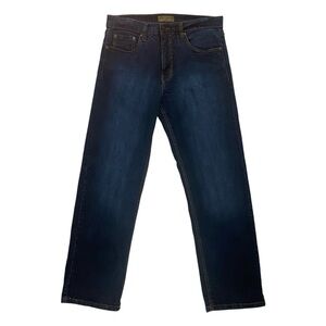 Urban Star Mid Rise Relaxed Fit Straight Leg Jeans Dark Wash Denim Men's Size 32